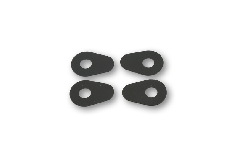 HIGHSIDER placas de montaje inteligentes Indy Espaciador Aluminio Negro, Para varias Yamaha