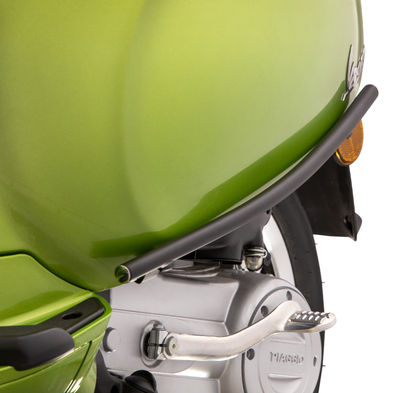 Cubrebarras lateral para Vespa Primavera/Sprint/Elettrica 50-150ccm, negro mate