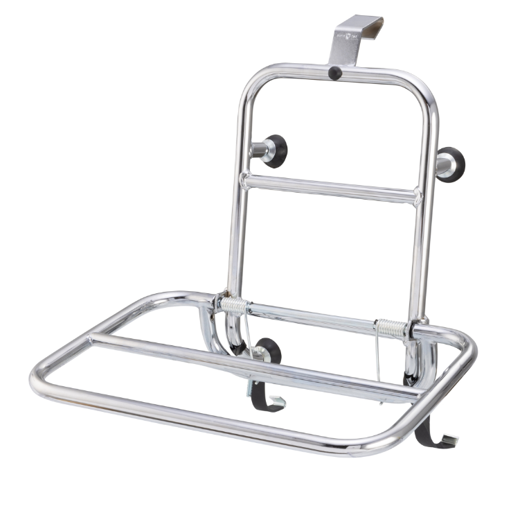 Portaequipajes delantero para Vespa GTS/GTS Super/GTV/GT 60/GT/GT L 125-300cc, plegable, cromado