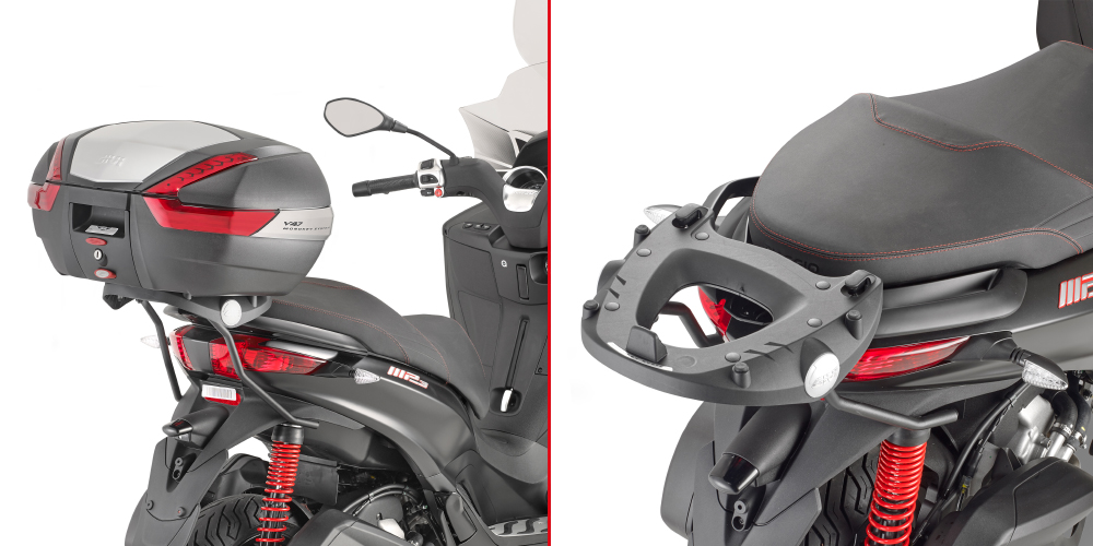 Portaequipajes para la maleta Monokey para Piaggio MP3 Givi