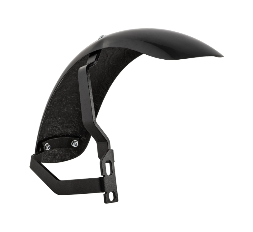 Guardabarros 2.0 Garelli Race EVO II para Vespa PX 80-200ccm, GRP negro, soporte negro