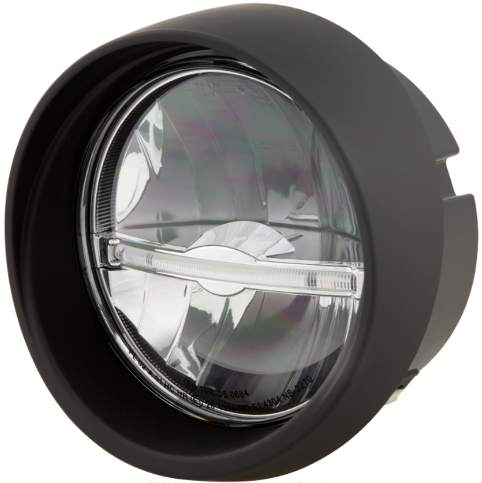 Faro LED para Vespa Primavera 50-150cc 2T/4T (-'18), negro mate