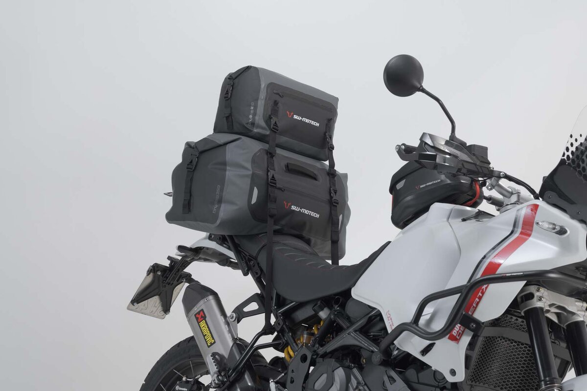 SW-Motech Bolsa trasera Drybag 600 para Ducati Multistrada 1200 /S /Enduro, negro / gris - SW Motech