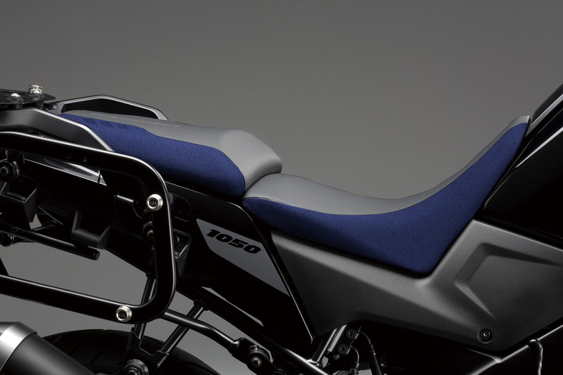 Asiento bajo, azul/gris para Suzuki V-Strom 1050
