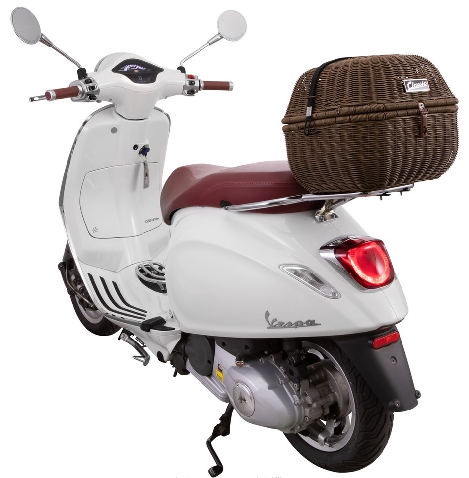 Kit de portaequipajes Classic para Vespa GTS/GTV/GT60 125-300cc, marrón oscuro
