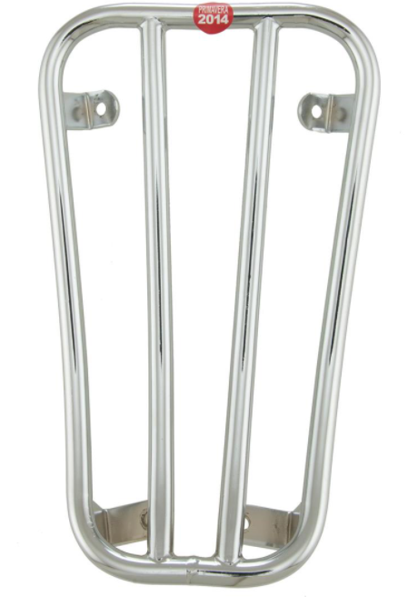 Portaequipajes escalonado cromado para Vespa Primavera/Sprint 50-150ccm