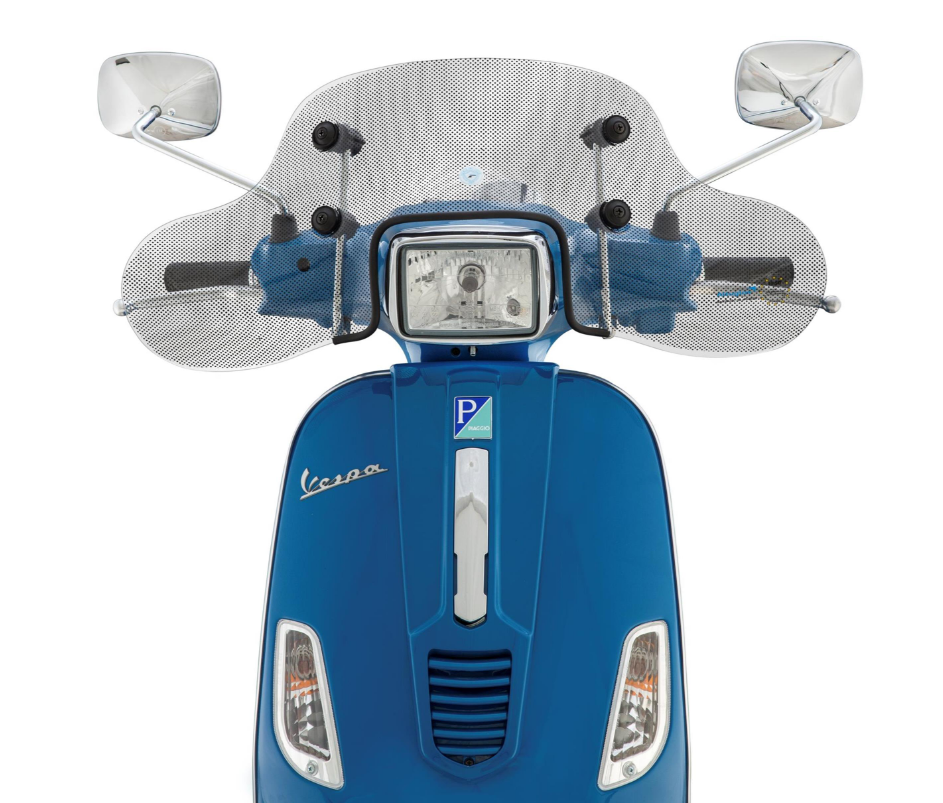 Flyscreen CUPPINI para Vespa S 50-150cc, negro/caro