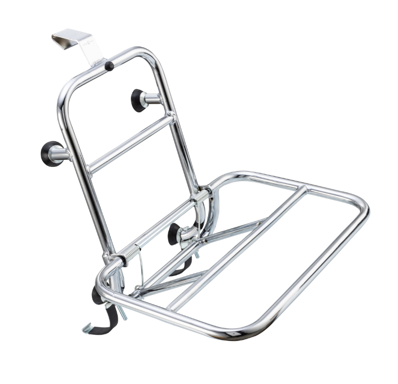 Portaequipajes delantero para Vespa GTS/GTS Super/GTV/GT 60/GT/GT L 125-300cc, plegable, cromado