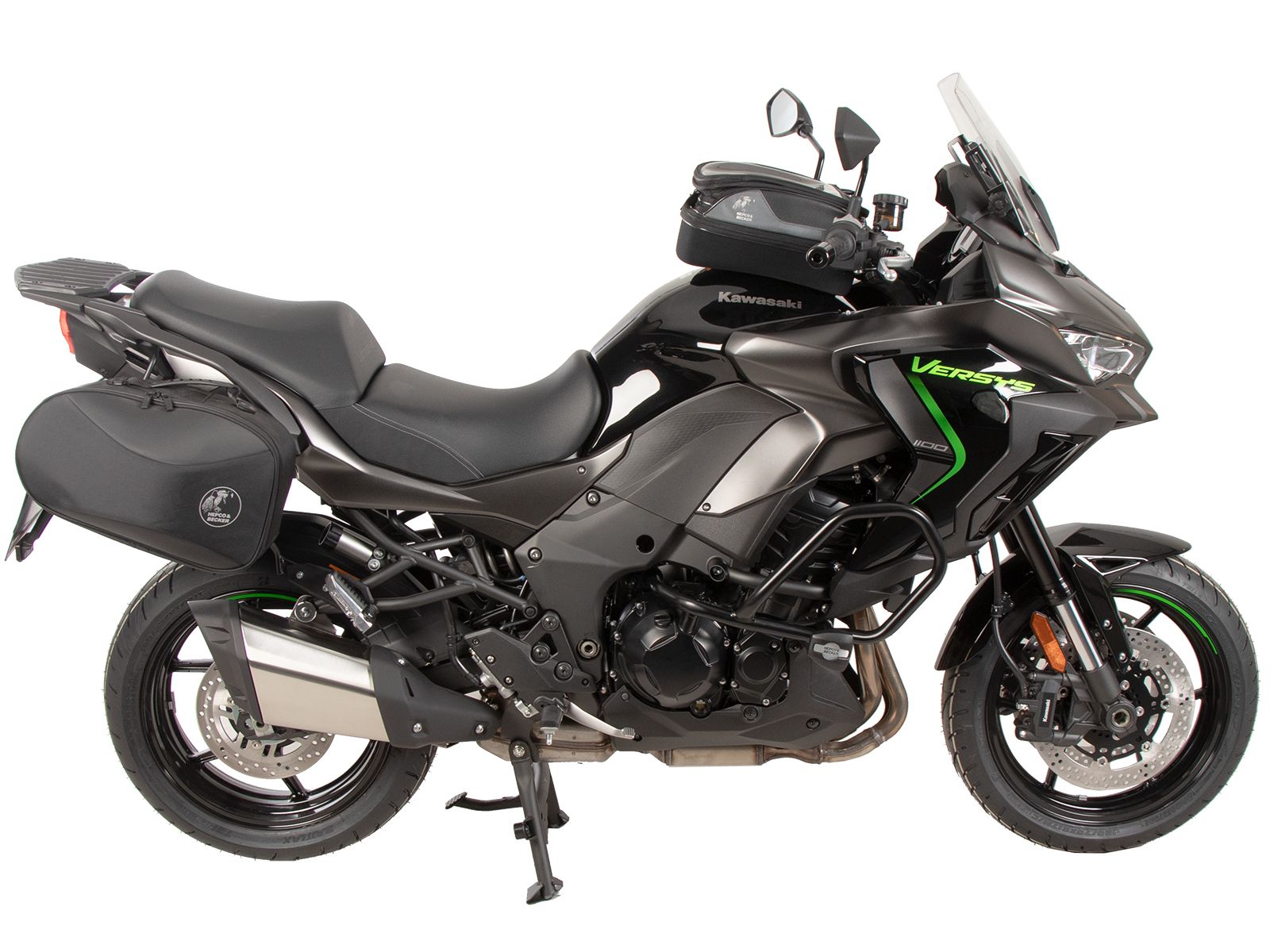 Soporte lateral C-Bow negro para Kawasaki Versys 1100 /SE (25-) Hepco & Becker
