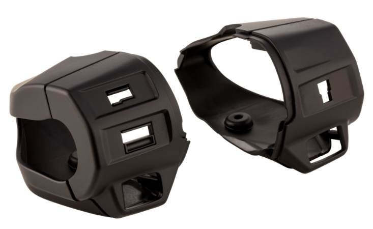 Tapa de la unidad de conmutación, derecha/izquierda, delantera/trasera para Vespa Primavera/Sprint, negro mate