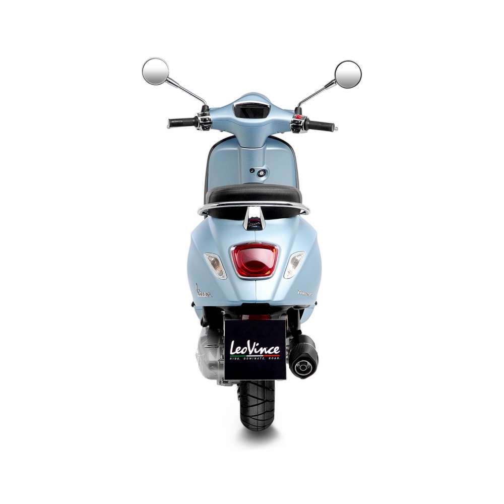 Escape LeoVince SBK Nero para Vespa Primavera 125, acero inoxidable negro, slip on, E-certificate