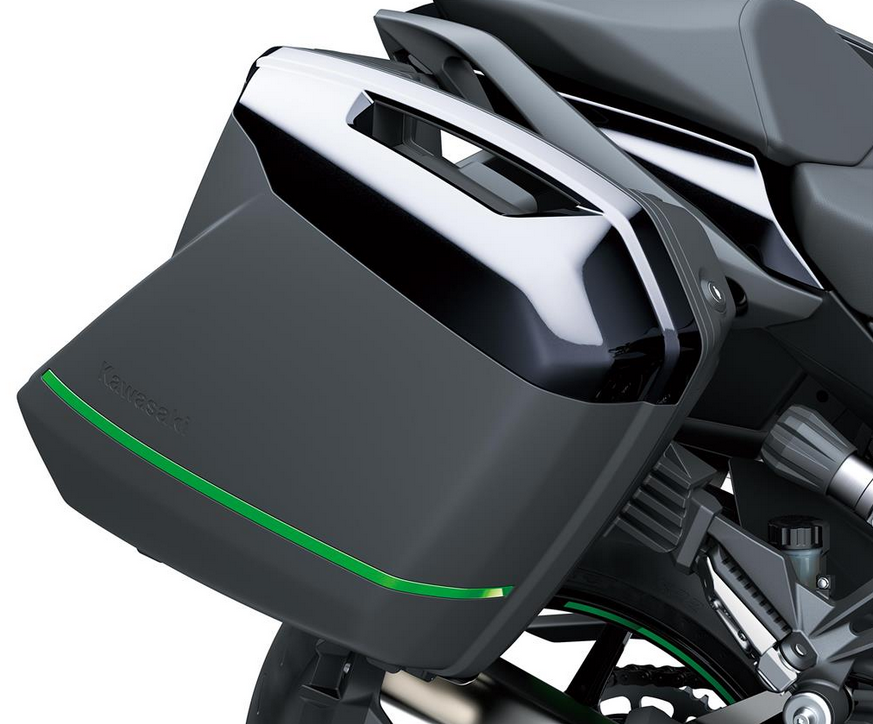 Juego de tiras decorativas para maletas laterales 28L Original Kawasaki