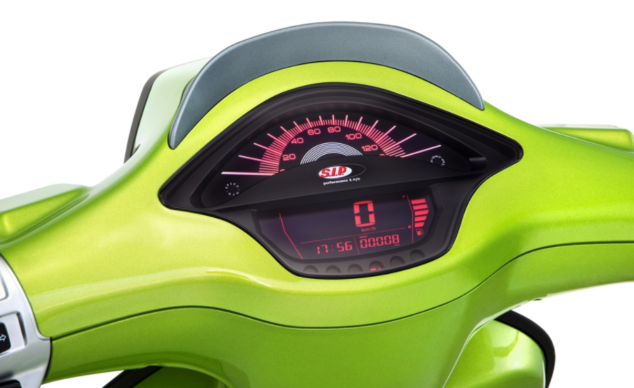 Cuentarrevoluciones/Tacho para Vespa Primavera/Sprint 50-150cc 2T/4T AC, negro