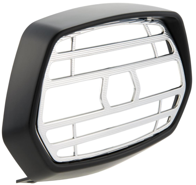 Rejilla del faro negro mate para Vespa Sprint 50-150ccm 2T/4T, rejilla - cromada