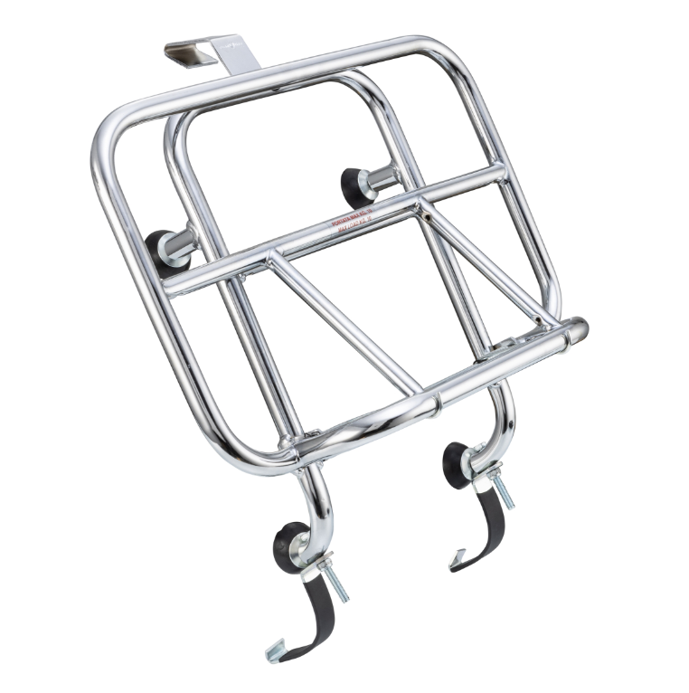 Portaequipajes delantero para Vespa GTS/GTS Super/GTV/GT 60/GT/GT L 125-300cc, plegable, cromado