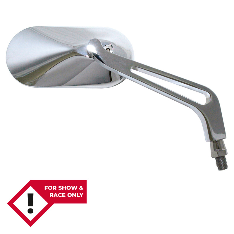 Espejo de manillar HIGHSIDER smart cromado ovalado (par)