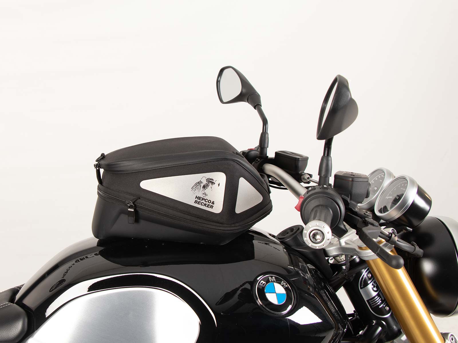 Anillo de depósito básico incl. unidad de cierre de la bolsa del depósito para BMW R nineT (14-16) Hepco & Becker