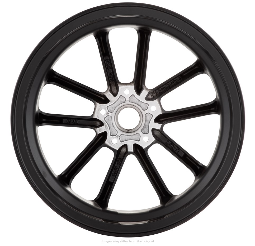 Llanta delantera/trasera 13" para Vespa GTS/GTS Super/GTV/GT 125-300cc, negra con llanta plateada