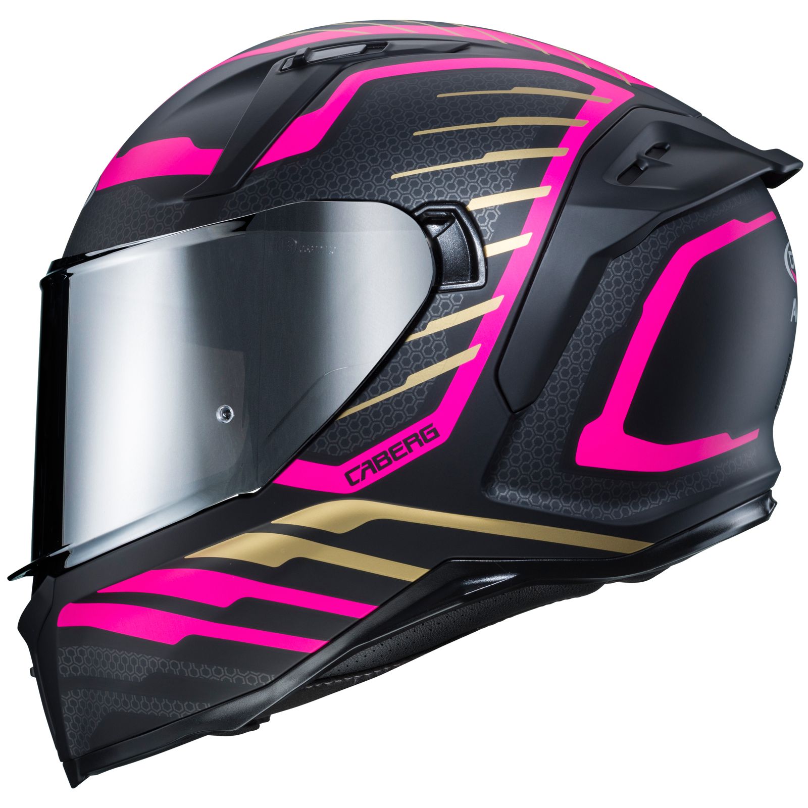 Casco Caberg Avalon Forge, negro mate/oro fucsia