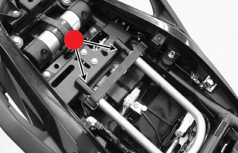 Soporte para U-lock Versys650 2017 Original Kawasaki