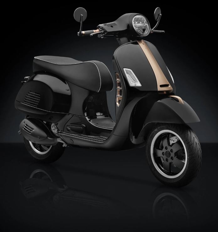 Espejo de manillar RIZOMA "SPIRIT RS" para Vespa GTS/GTS Super/GTV/GT, inscripción bronce