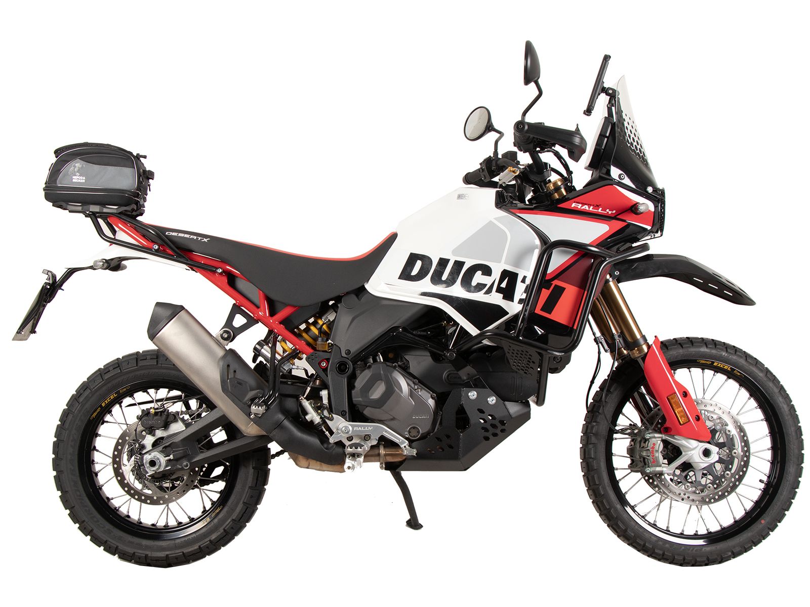 Soporte trasero Smartrack negro para Ducati DesertX Rally (24-) Hepco & Becker
