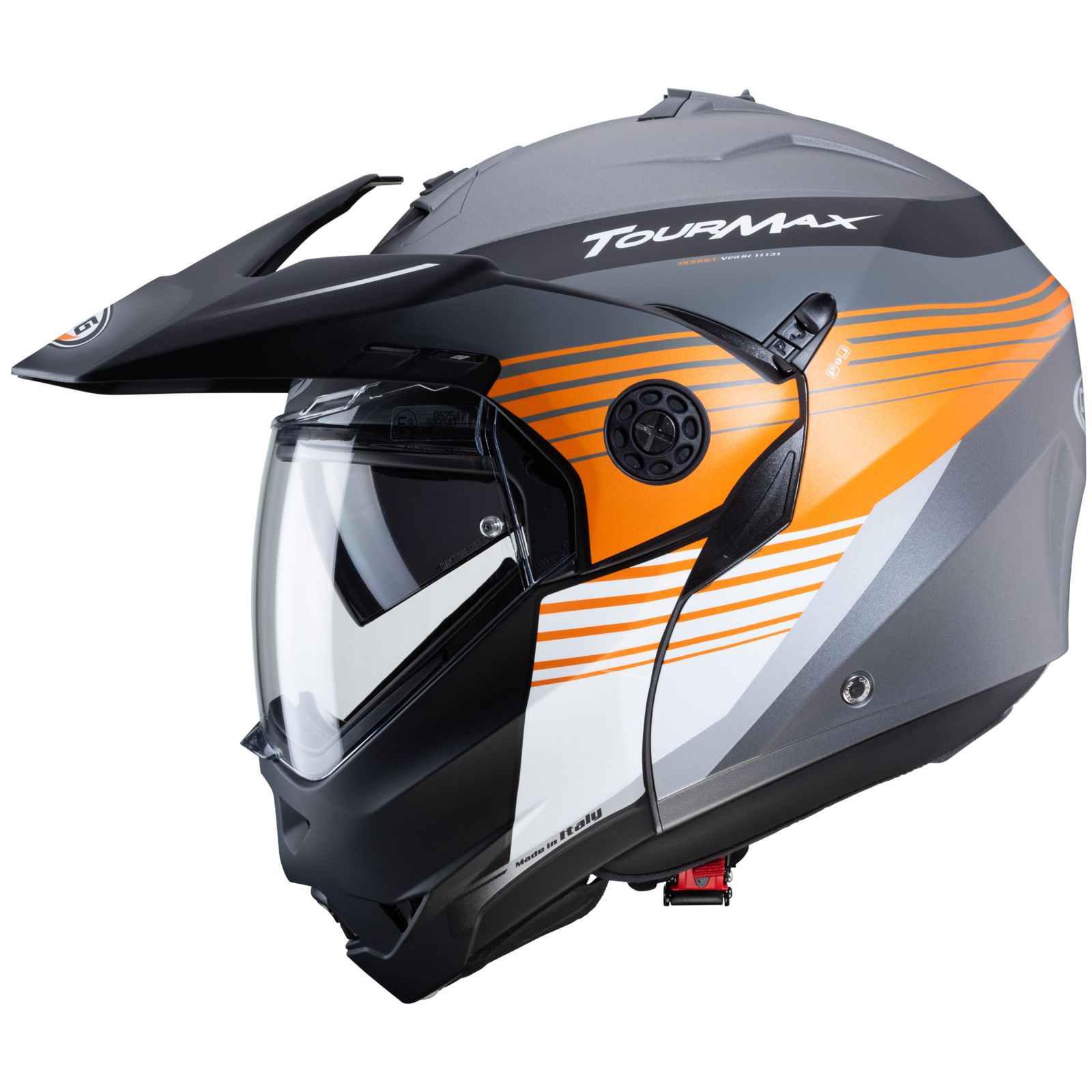 Casco Caberg Tourmax Titan, mate-aroma/naranja-blanco
