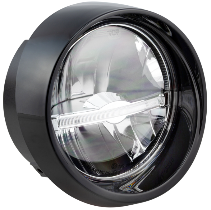 Faro LED para Vespa Primavera 50-150ccm 2T/4T (-'18), negro brillante