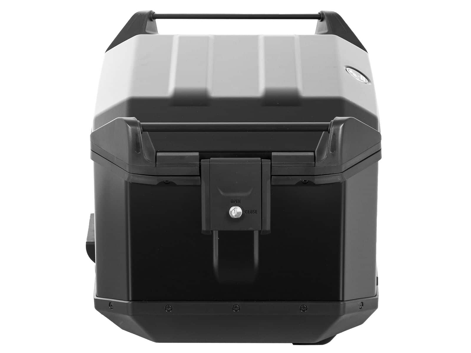 Baúl trasero de aluminio Xceed de 45 litros, negro, de Hepco & Becker