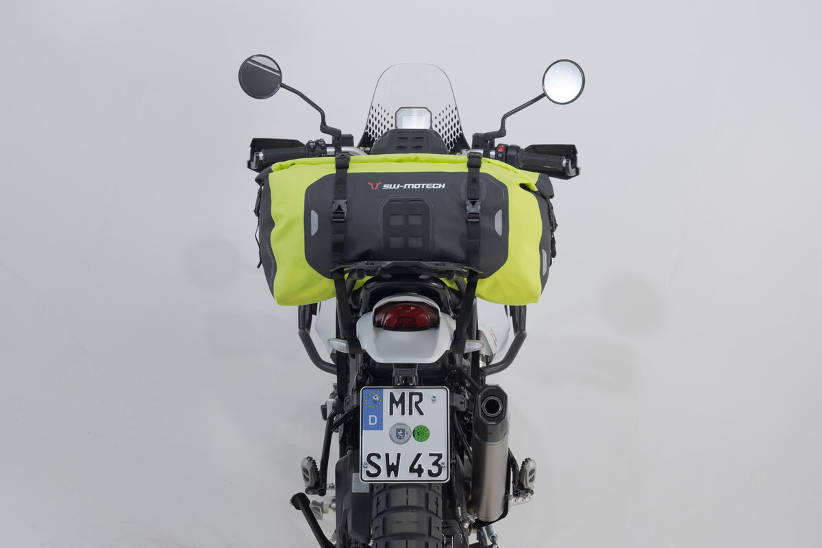 Bolsa trasera SW-Motech Drybag 350 señal amarillo/gris para Triumph Scrambler 900