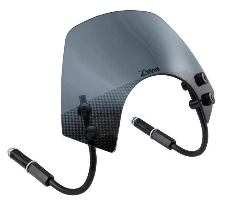 Flyscreen ZELIONI Racing para Vespa GTS/GTS Super/GT/GT L 125-300cc, negro tintado