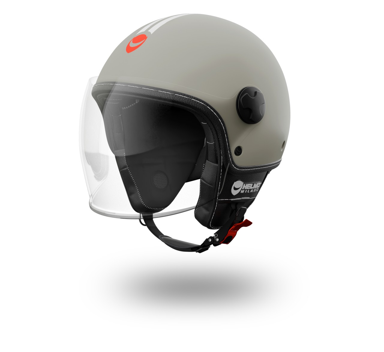 Helmo Milano Demi Jet Veloce gris mate