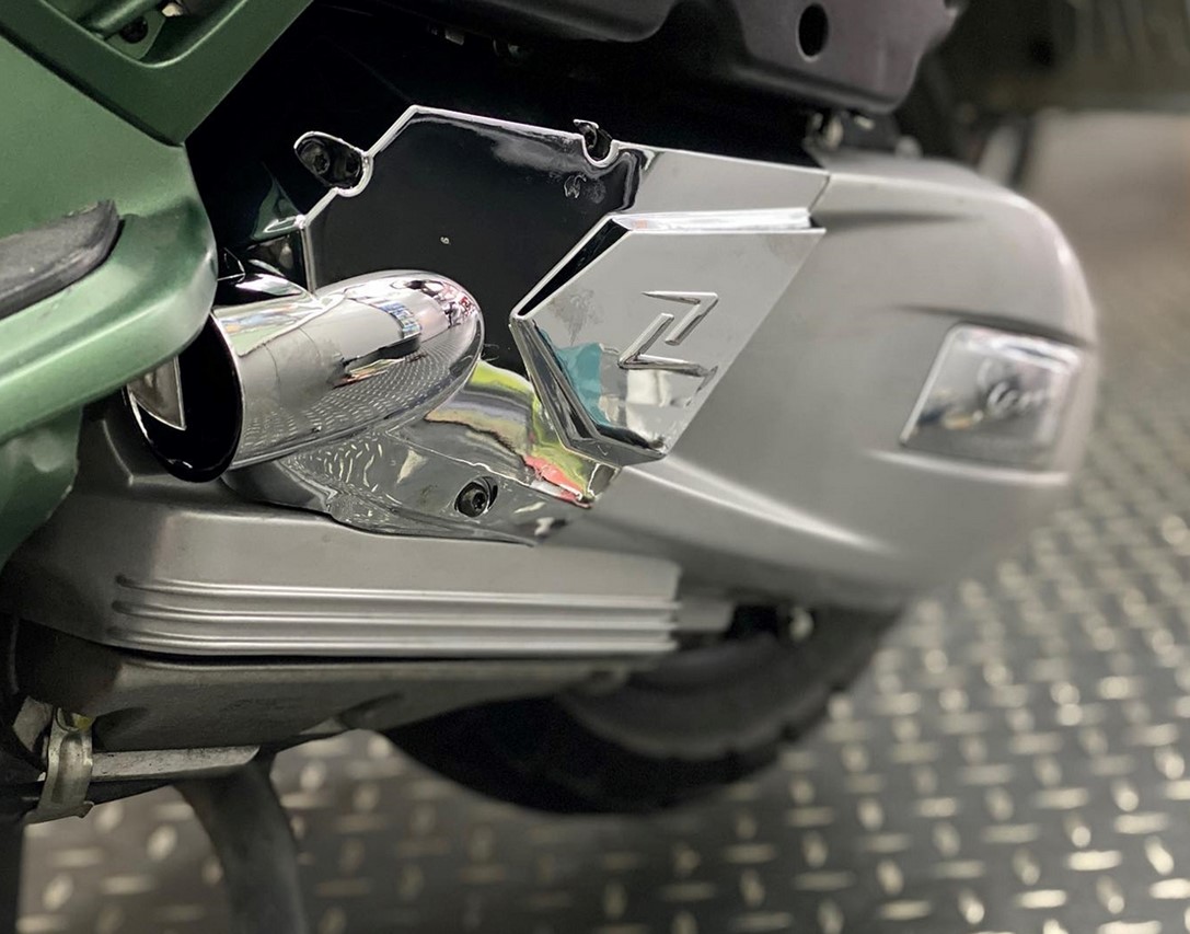 Tapa de la toma de aire, tapa del vario para Vespa Primavera/Sprint/GTS/GTS Super, cromada