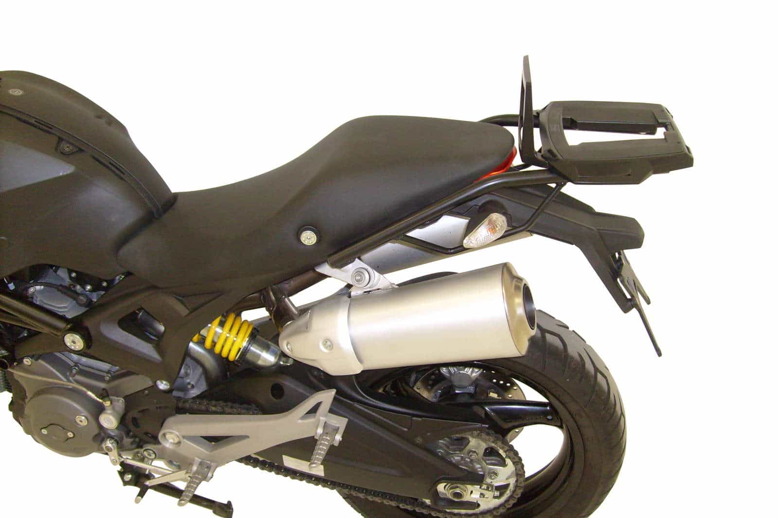Portamaletas superior de aluminio para Ducati Monster 696 (08-14) /796 (10-16) /1100/S (09-10) Hepco & Becker