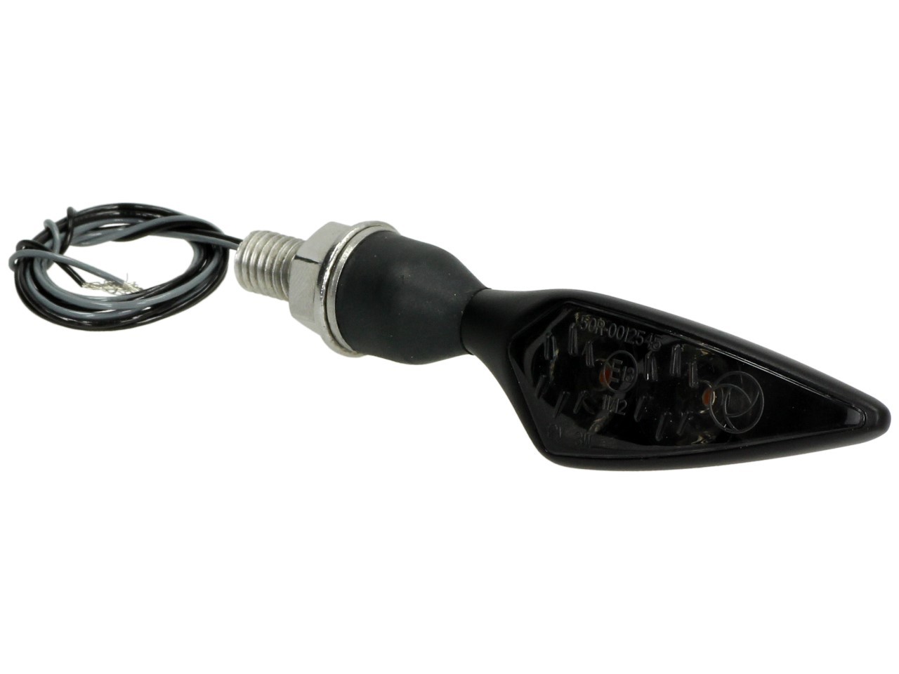 Indicador Kellermann, Rhombus Dark, acero, LED, VL/HR, 12 V, negro satinado, M8x20, homologado E
