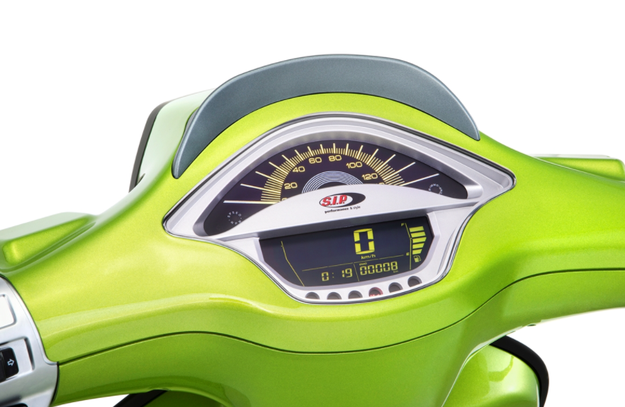 Cuentarrevoluciones/calendario para Vespa Primavera/Sprint 50-150cc 2T/4T AC, plata