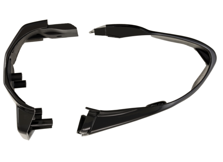 Tapa de la unidad de conmutación, derecha/izquierda, delantera/trasera para Vespa Primavera/Sprint, negro brillante