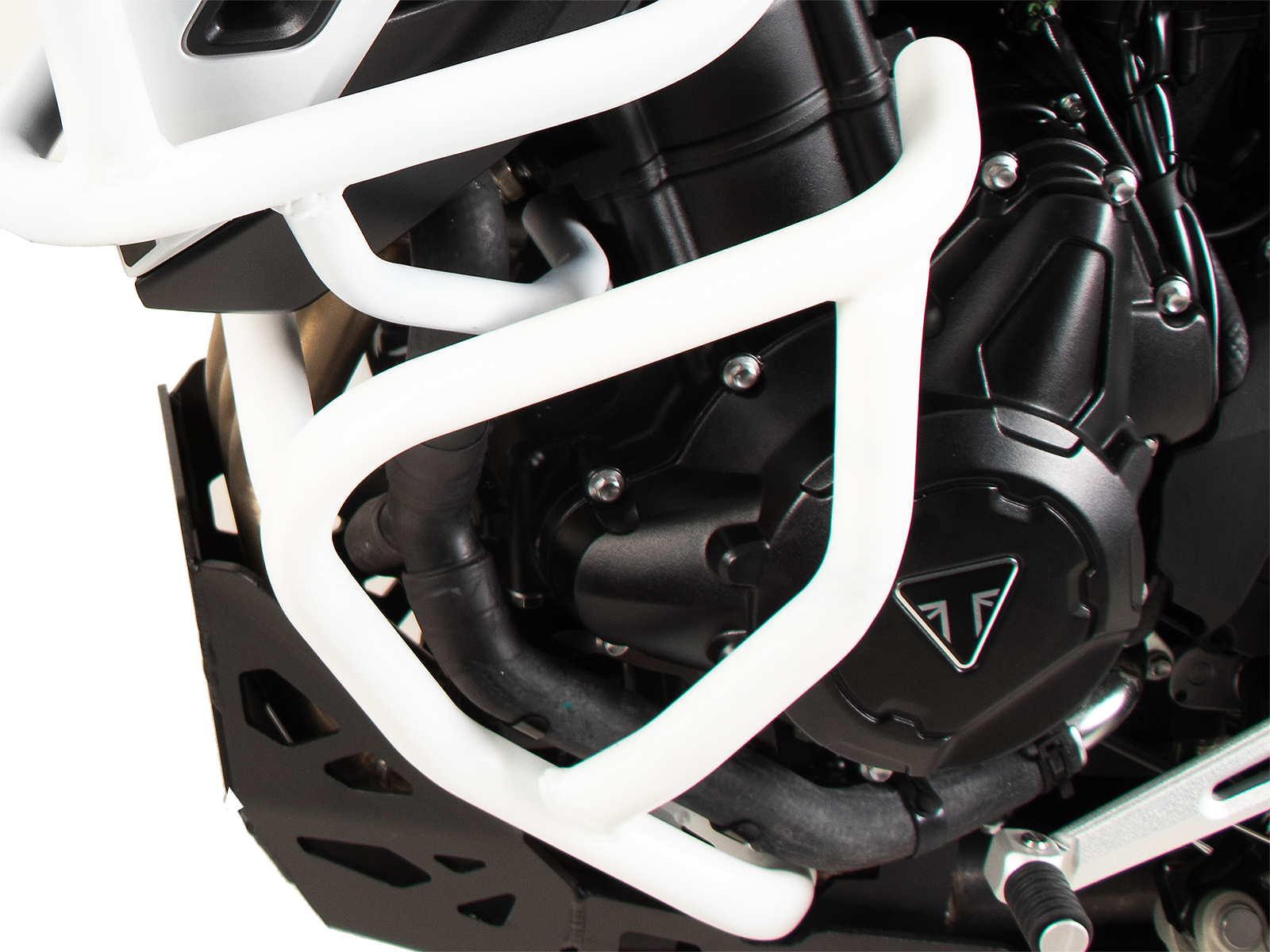 Protector motor blanco para Triumph Tiger 900 GT / Pro (24-) Hepco & Becker