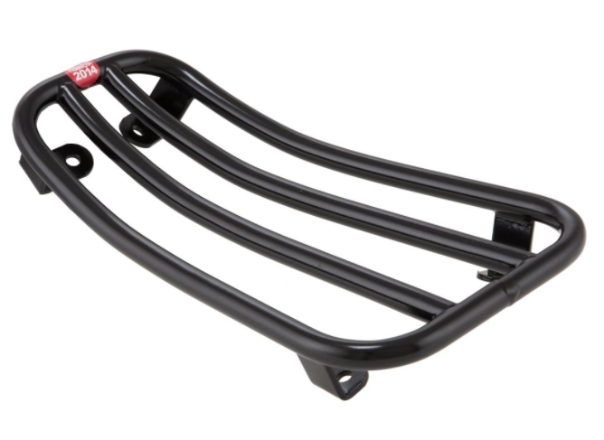 Portaequipajes escalonado negro para Vespa Primavera/Sprint 50-150ccm