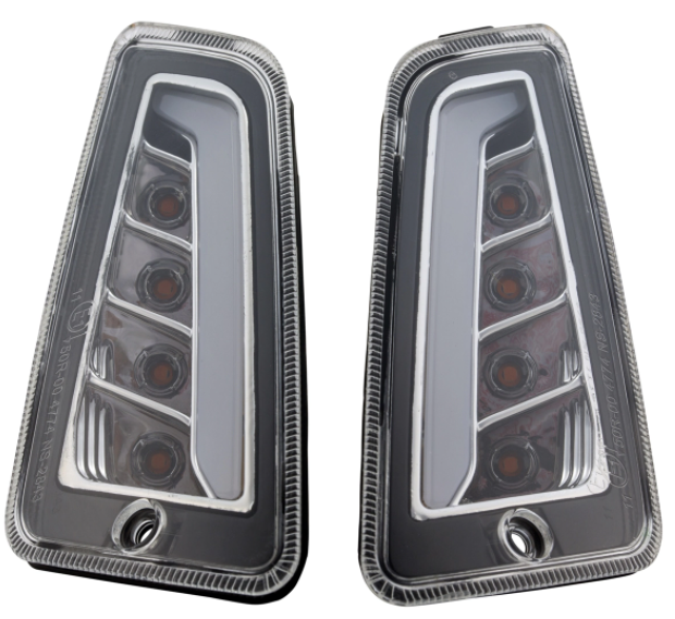 Kit de indicadores delanteros y traseros para Vespa GTS/GTS Super/GTV 125-300cc ('14-), transparente