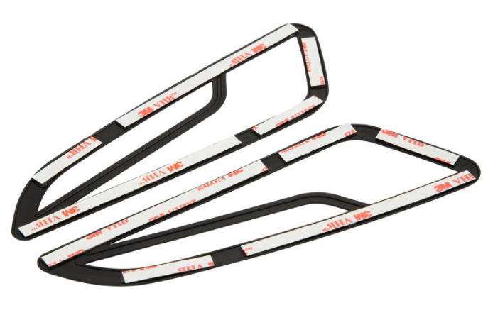 Rejilla indicadora derecha/izquierda, frontal para Vespa Primavera/Sprint 50-150cc 2T/4T AC, negro mate