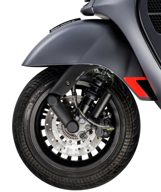 Amortiguador delantero para Vespa GTS/GTS Super/GTV/GT 60/GT/GT L 125-300cc, negro mate