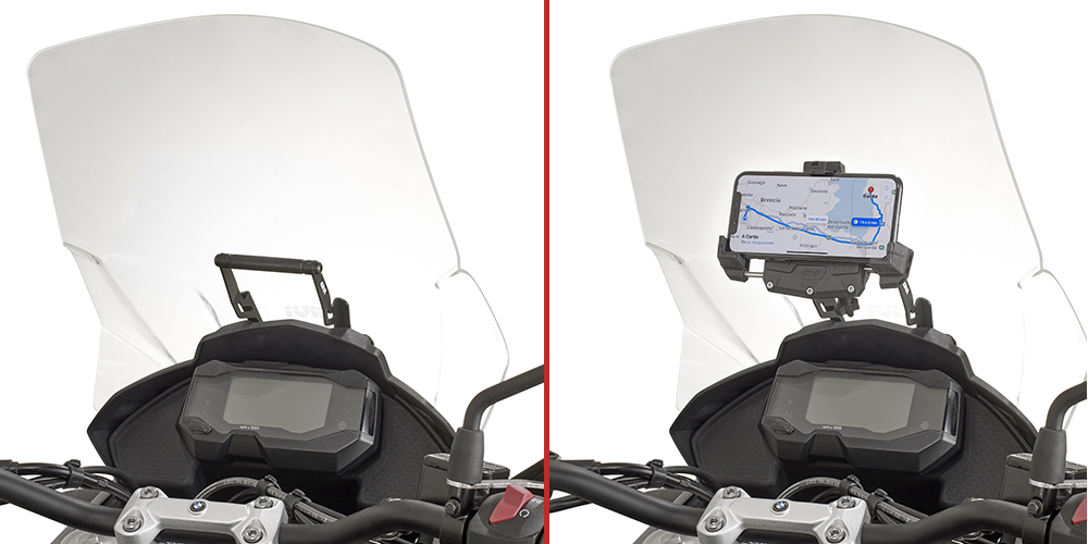 Soporte para el montaje en el parabrisas para la navegación / soporte de smartphone para BMW G 310 GS (BJ. 17-) O