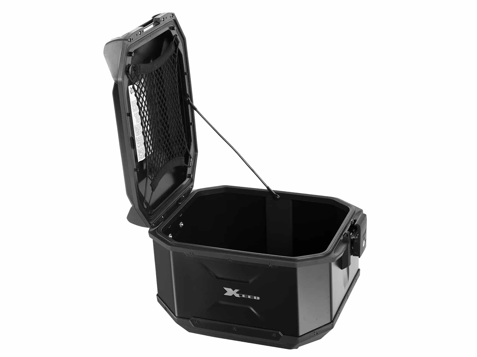 Baúl trasero de aluminio Xceed de 45 litros, negro, de Hepco & Becker