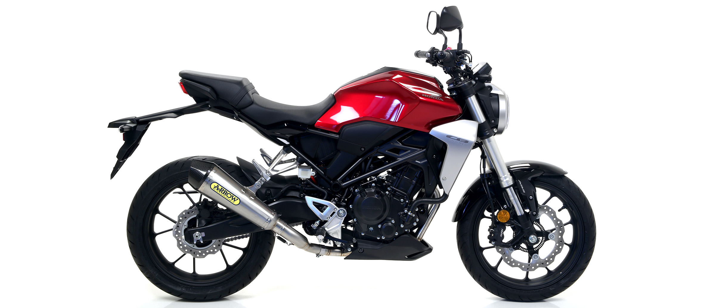 ARROW Auspuff X-KONE für Honda CB300R 2018-, Edelstahl (Nur mit ARROW Zwischenrohr)