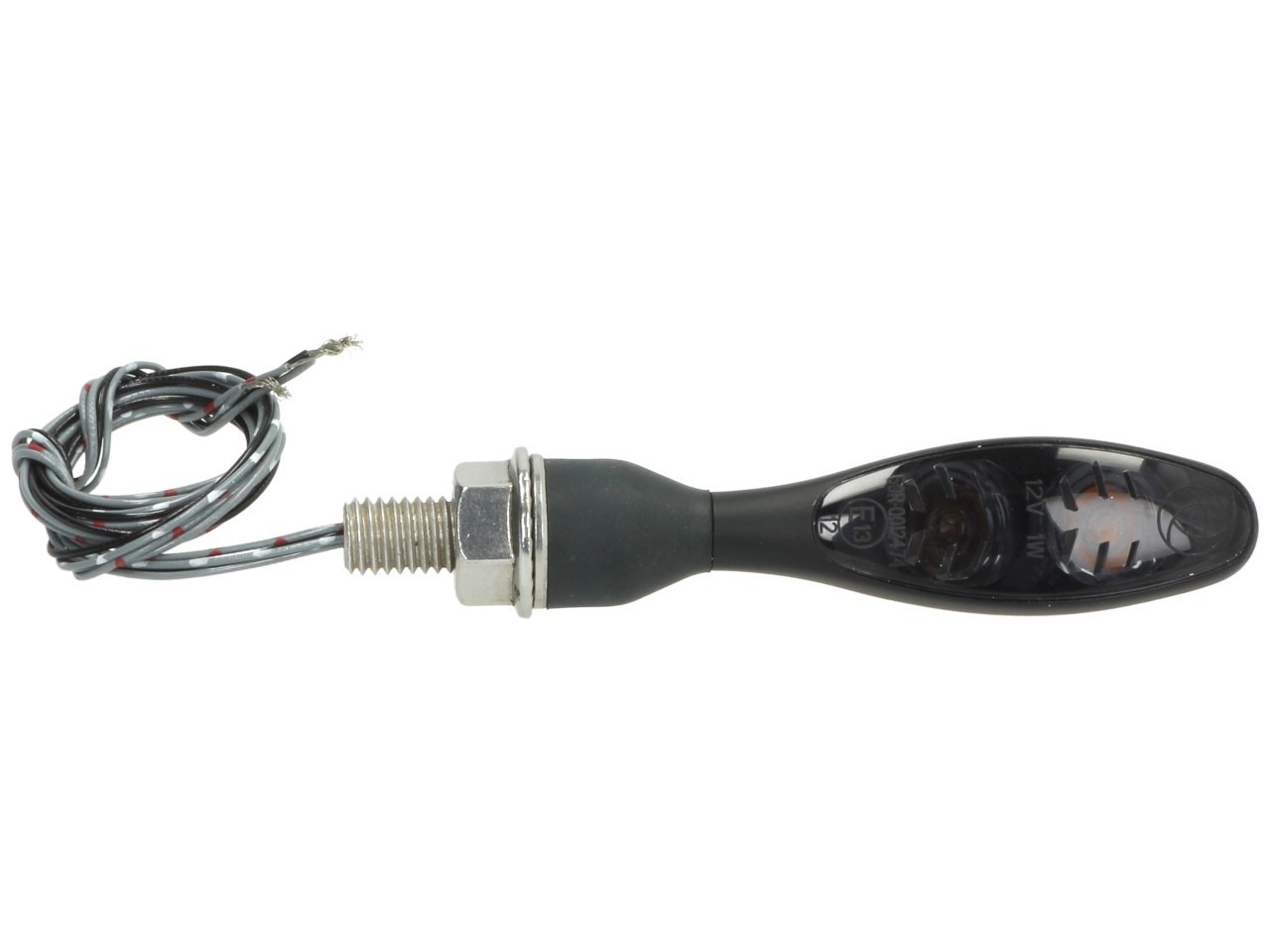 Indicador Kellermann, luz trasera y de freno, Micro 1000 DF Dark, acero, LED, HL/HR, 12 V, negro mate