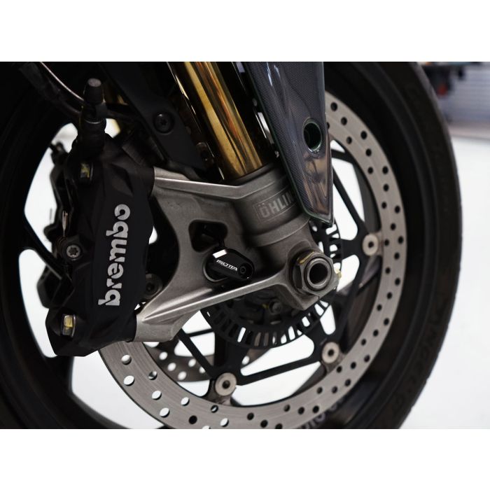 Protección sensor ABS negro para Moto Guzzi V100 Mandello S / Stelvio 2024