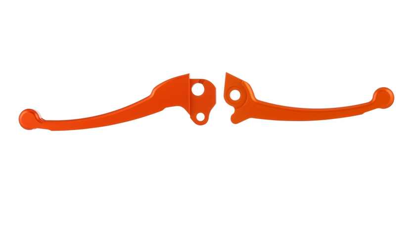 Juego maneta deportiva embrague/freno para Vespa PX 125-200ccm, HBZ Grimeca, derecha/izquierda, naranja mate