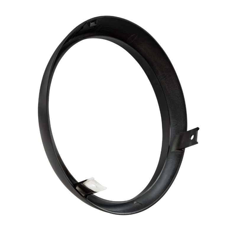Anillo de lámpara para Vespa Primavera /Elettrica 50-150cc 2T/4T, negro mate