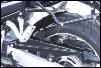 Cubierta de rueda trasera, negra para Suzuki GSF650 BJ. 2007-2008/ GSF650 BJ. 2009-2013